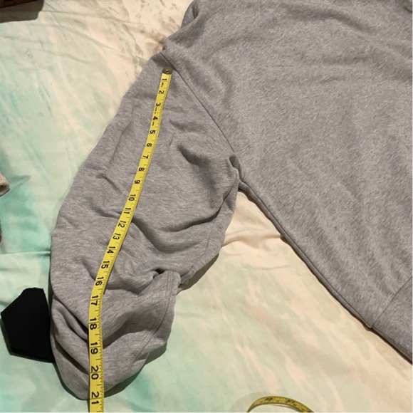 Dries Van Noten Bateau Neckline Sweatshirt with ribbon ties cinched sleeves gray - Picture 15 of 17